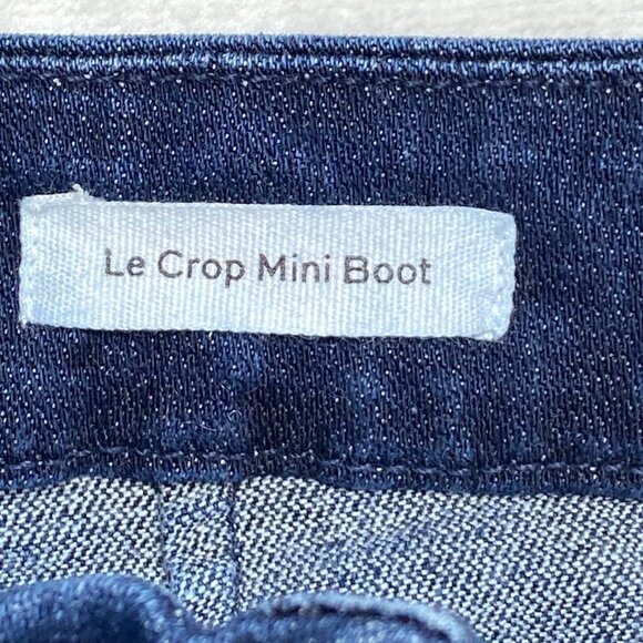 Frame Denim Le Crop Mini Boot Jeans Size 24 London-Los Angeles Dark Wash Women's - Picture 10 of 10